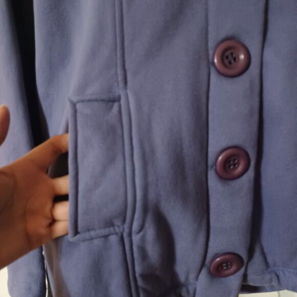 FEL 2 Purple Hooded Coat, Size M - Picture 3 of 7